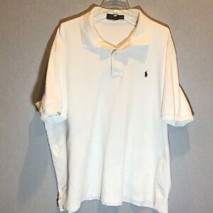 Polo Ralph Lauren white collared shirt